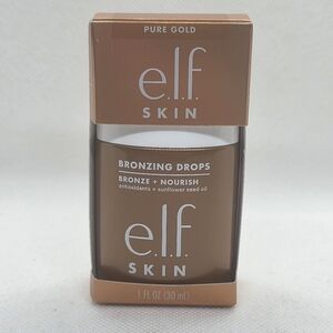 e.l.f. Skin Bronzing Drops Bronze + Nourish Pure Gold+ Shimmer Bronze 2 NIB 1oz